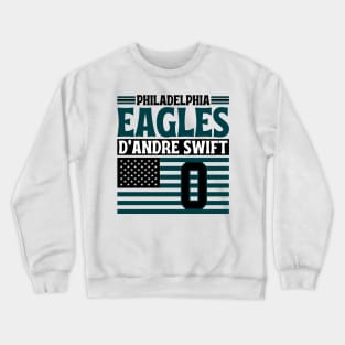 Philadelphia Eagles Swift 0 American Flag Football Crewneck Sweatshirt